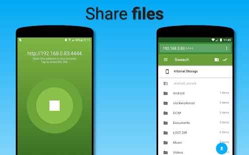 Sweech - Wifi File Transfer Screenshot