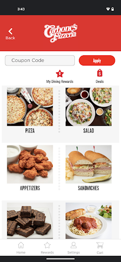 Screenshot of Carbone’s Pizzeria
