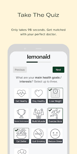 Lemonaid Primary Care Complete Screen 2
