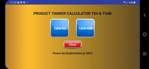 Android application Product Tankers Calc screenshort