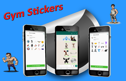 Android application Gym Stickers for WAStickerApps screenshort