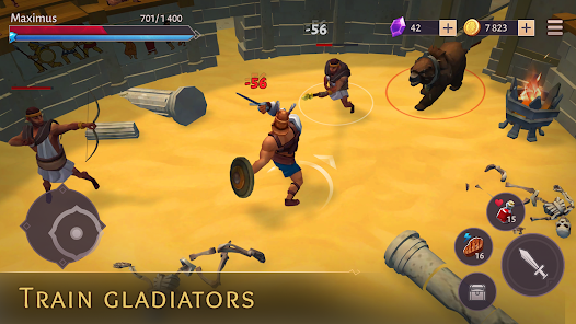 Gladiators Survival in Rome v1.31.1 MOD APK (Menu, Unlimited Gems, God Mode) Gallery 2