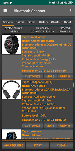 Bluetooth Scanner - Bluetooth finder - pairing 1.2.2 screenshots 1