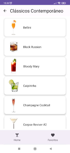 Bartender Virtual - Cocktails Screen 2