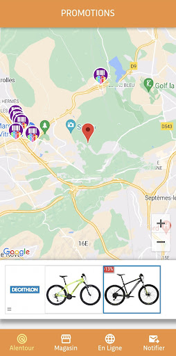 Android application Carte Familles Nombreuses screenshort