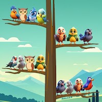 鳥 選別 色 パズル ゲーム 3D