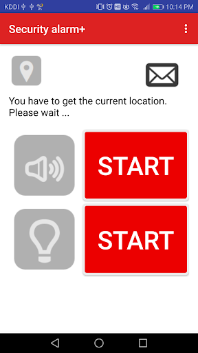 Android application Security Alarm & Help E-Mail + screenshort