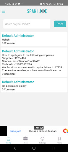 Android application Entuit Jobs screenshort