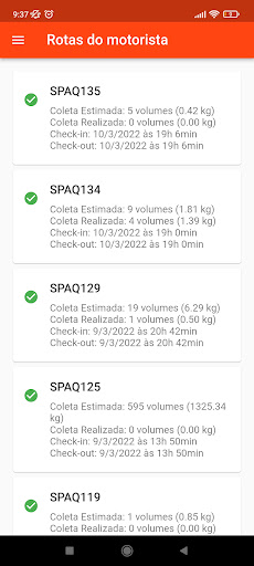 SmartEnvios Motoristas Screen 2