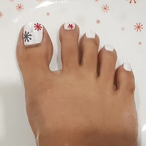 Designs de unhas do dedo do pé