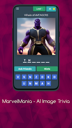 MarvelMania - AI Image Trivia - Screenshot 1