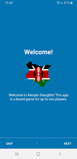 Android application Kenyan Draughts - Multiplayer screenshort