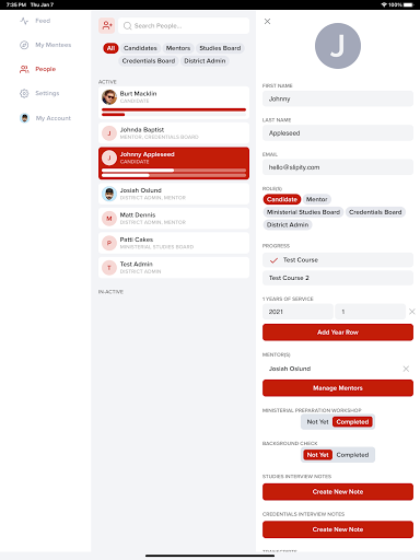 Credentials Portal Screen 3