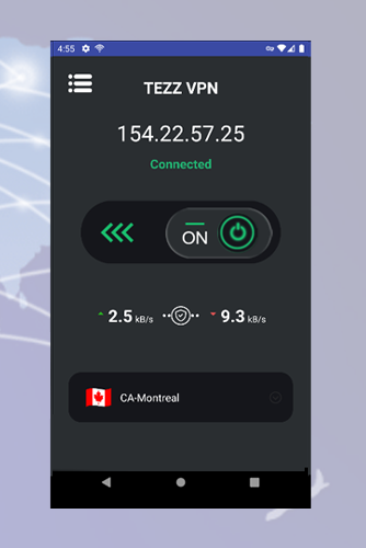 Tezz VPN - Fast & Secure VPN Screen 3