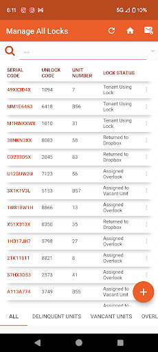 Lock Manager Screen 2
