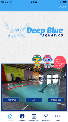 Android application Deep Blue Aquatics App screenshort