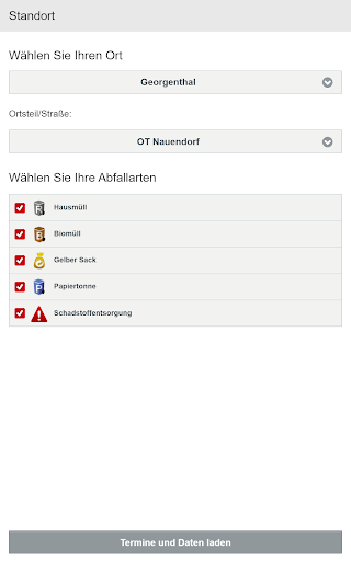 Landkreis Gotha Abfall-App Screen 2