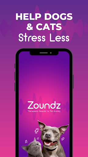 Android application Zoundz Pet Anxiety Therapeutic screenshort
