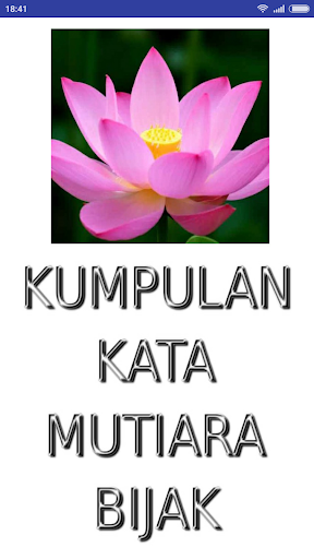 Android application Kumpulan Kata Mutiara Bijak screenshort