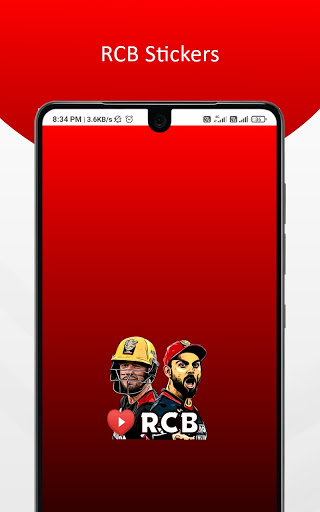 Android application RCB Stickers & Animated Sticke screenshort