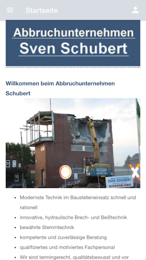 Abbruchunternehmen Schubert Screenshot 2 - AppWisp.com