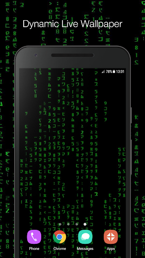Android application Digital Rain Live Wallpaper screenshort
