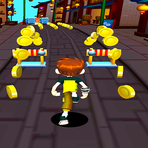Ben Super Aliens 10 Runner 3D logo