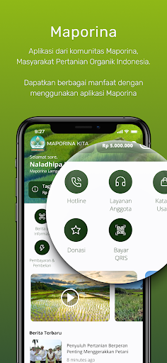 Android application Maporina Kita screenshort