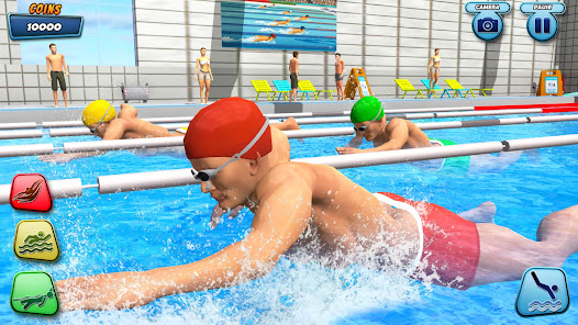 Captura de Pantalla 17 Carreras de piscinas acuáticas android