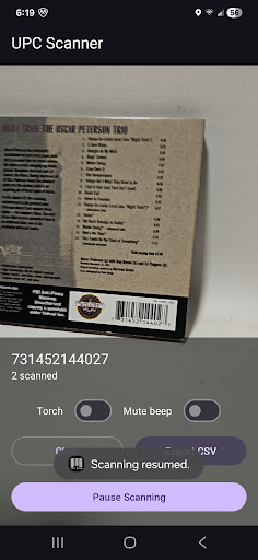 M Media UPC Scan screenshot 5