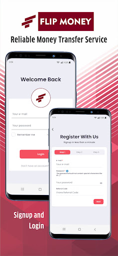 Android application Flip Money screenshort
