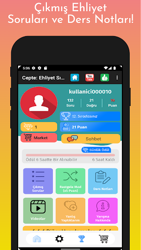 Android application Cepte Ehliyet Sınav Soruları screenshort