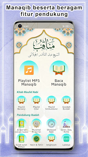 Android application Manaqib Syekh Abdul Qodir screenshort