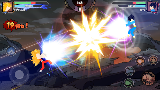 Stickman Warriors - Super Dragon Shadow Fight Screenshot