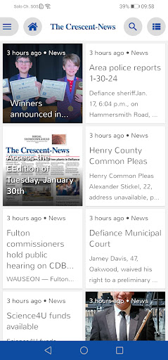 Android application Crescent-News eEdition screenshort