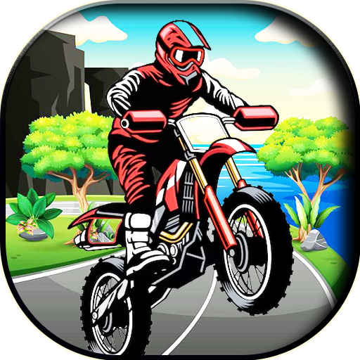 Stunt bike rider in jungle  Icon