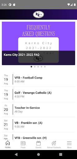 Android application Karns City School District screenshort