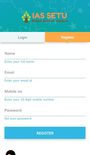 IAS SETU Learning App Screen 2