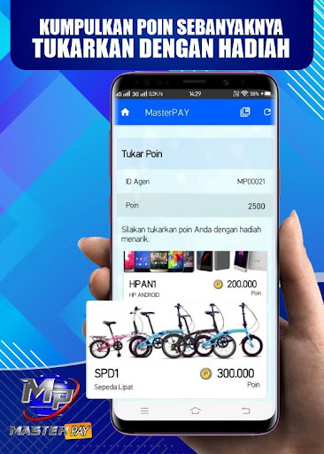 Android application MASTERPAY Agen Pulsa Kuota PPO screenshort
