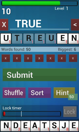 Android application Word Game 2 screenshort