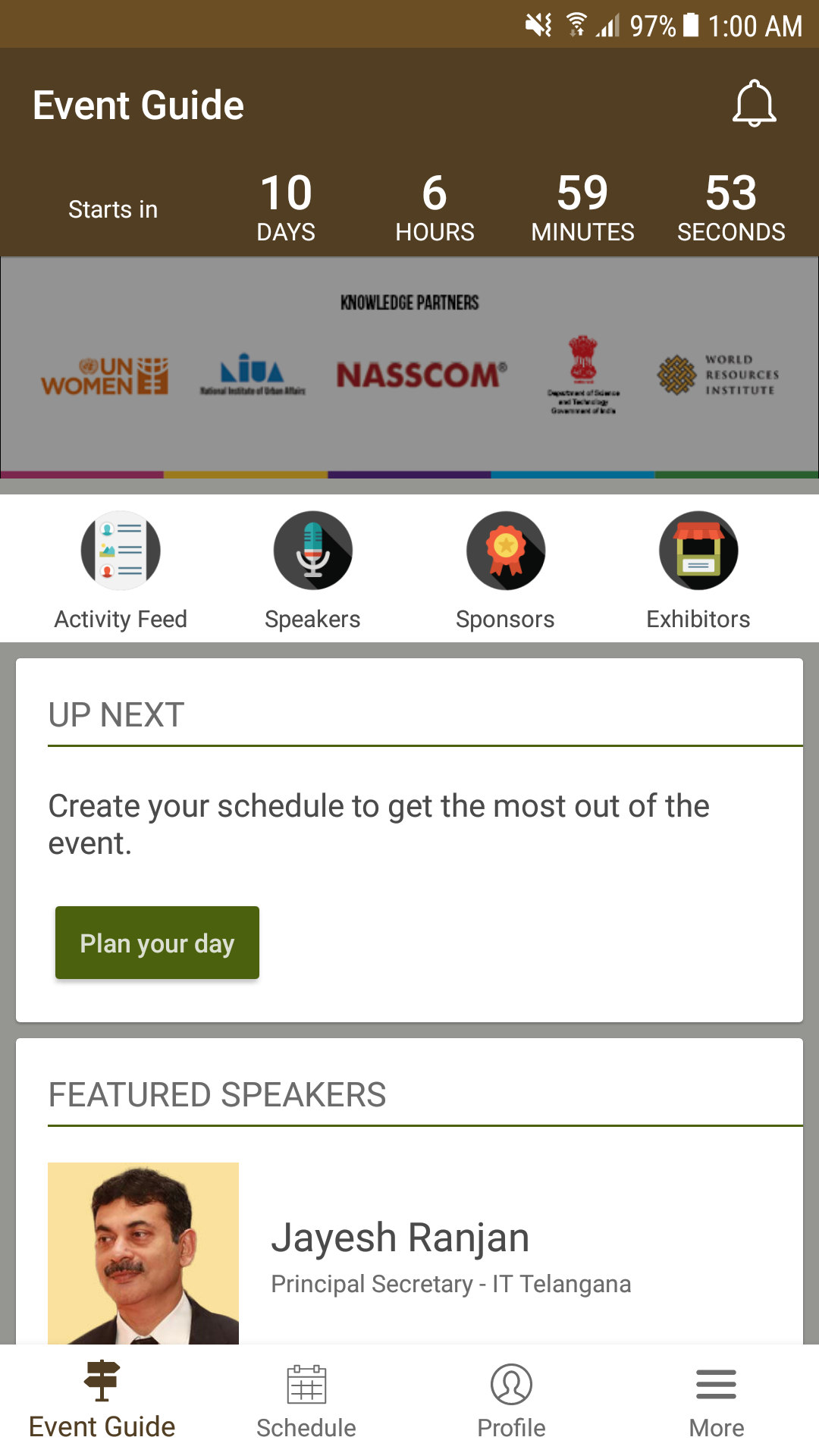 Android application Geospatial Media Events screenshort