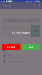 Poke Me – Water Drink Reminder [Paid] 2