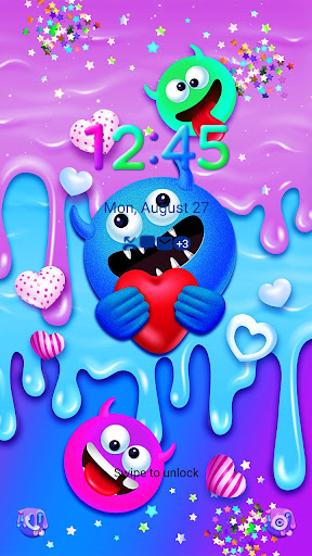 Cute Love Monster - Wallpaper Screen 2
