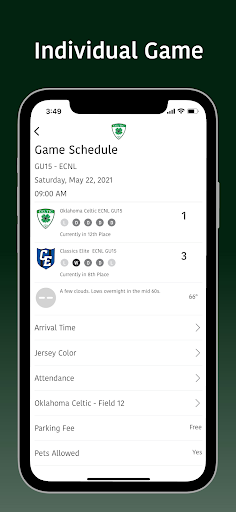 Oklahoma Celtic Soccer Screen 2