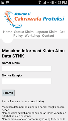 Asuransi Cakrawala Proteksi Screen 2