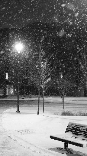 Android application winter snow night wallpaper screenshort