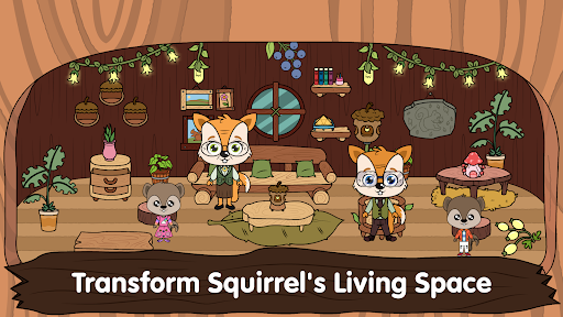 Android application Animal Town - My Squirrel Home screenshort