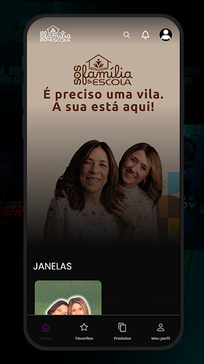 Android application SOS Família & Escola screenshort