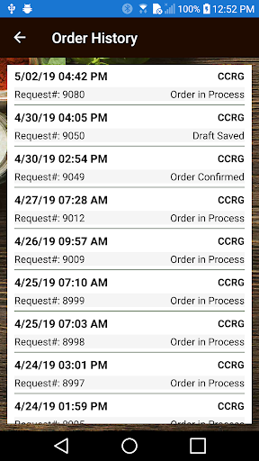 Android application CCRG screenshort