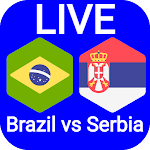 Cover Image of Download Brazil vs Serbia Live Match  APK